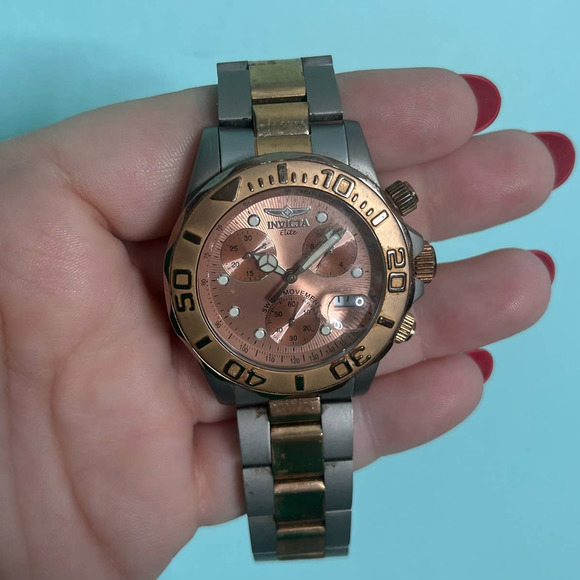 Invicta Other - Invicta Elite Rose Gold Pro Diver Chronograph